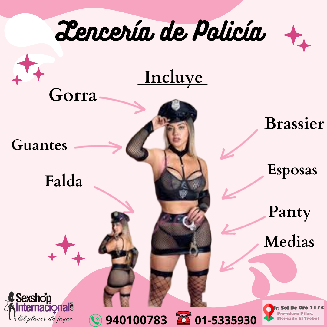 LENCERIA ESPECTACULAR DE POLICIA 